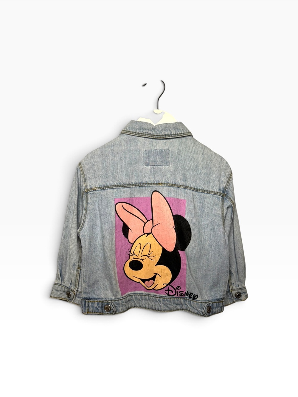 🎀 Zara Kids Disney Minnie Mouse Denim Jean Jacket size 2-3Y